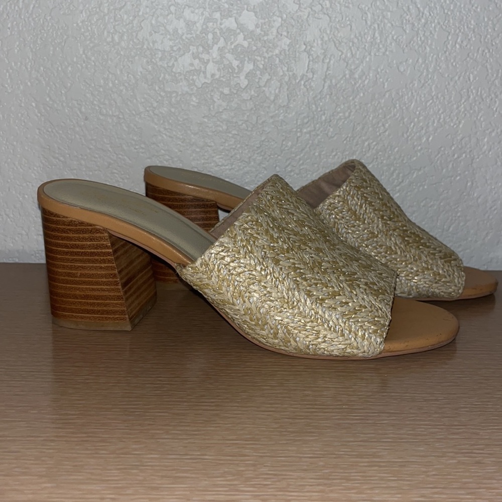 Sechelles Commute Block Raffia Mule Heel - image 3